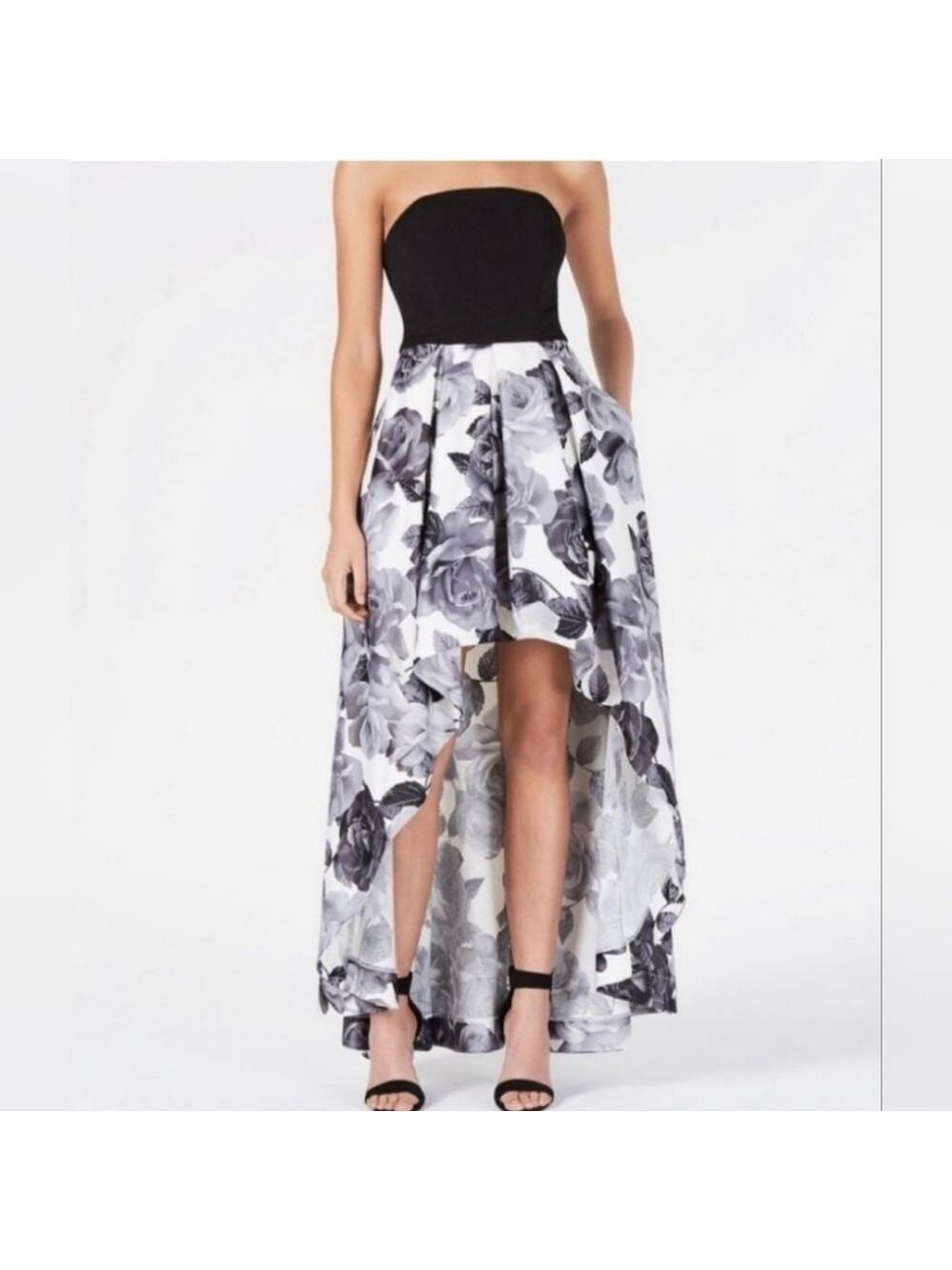 Speechless | Strapless Floral High-low Formal Dress | Size 0